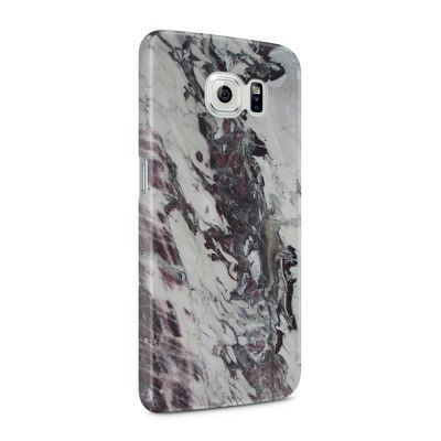 Skal till Samsung Galaxy S6 - Marble - Vit/Svart