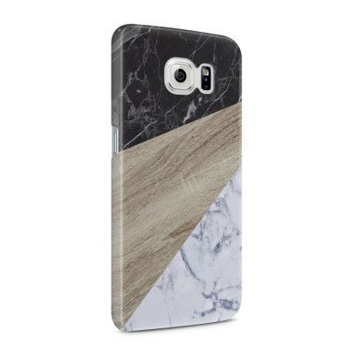 Skal till Samsung Galaxy S6 - Marmor Trä