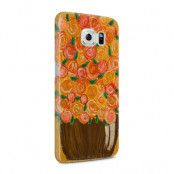 Skal till Samsung Galaxy S6 - Orange Flowers