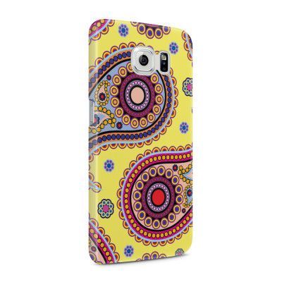 Skal till Samsung Galaxy S6 - Orientalisk - Gul