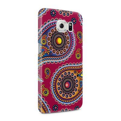 Skal till Samsung Galaxy S6 - Orientalisk - Röd