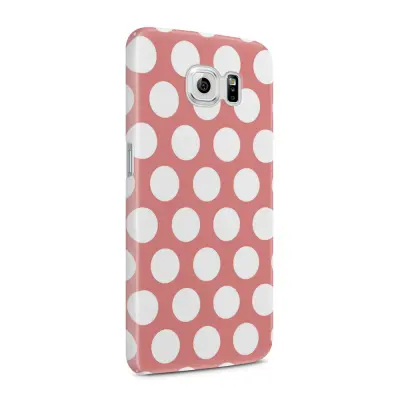 Skal till Samsung Galaxy S6 - Polka - Persika