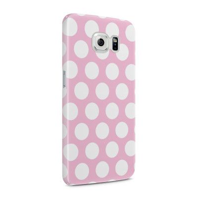 Skal till Samsung Galaxy S6 - Polka - Rosa