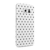 Skal till Samsung Galaxy S6 - Polka - Vit