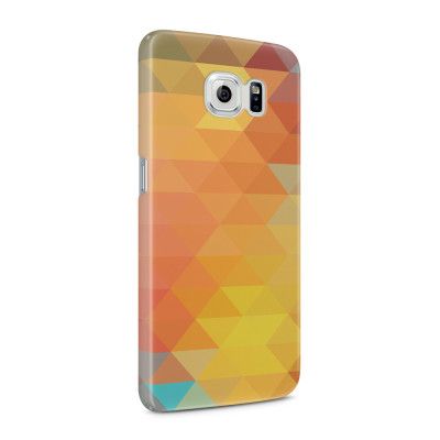 Skal till Samsung Galaxy S6 - Polygon - Gul
