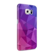 Skal till Samsung Galaxy S6 - Polygon - Lila