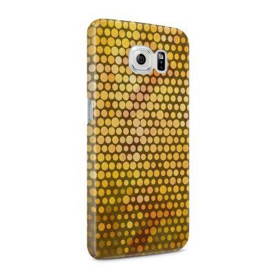 Skal till Samsung Galaxy S6 - Prickig - Orange