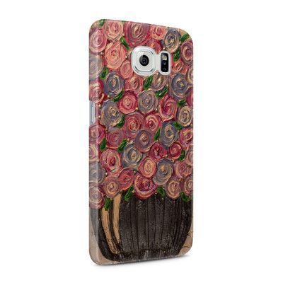 Skal till Samsung Galaxy S6 - Purple Flowers