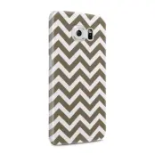 Skal till Samsung Galaxy S6 - Ränder - Brun