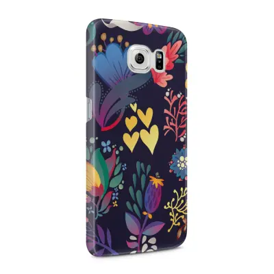 Skal till Samsung Galaxy S6 - Retro blommor