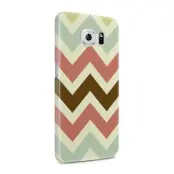 Skal till Samsung Galaxy S6 - Retro ränder - Brun