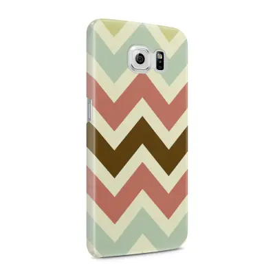 Skal till Samsung Galaxy S6 - Retro ränder - Brun