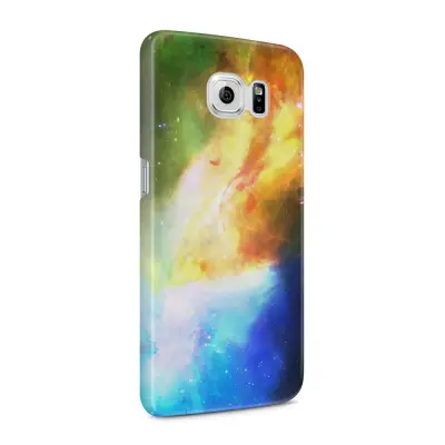 Skal till Samsung Galaxy S6 - Rymden - Gul/Blå