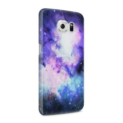 Skal till Samsung Galaxy S6 - Rymden - Lila/Blå