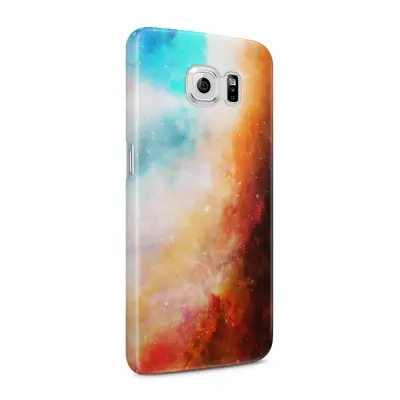 Skal till Samsung Galaxy S6 - Rymden - Orange/Blå