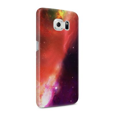 Skal till Samsung Galaxy S6 - Rymden - Röd/Lila