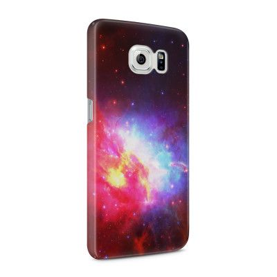 Skal till Samsung Galaxy S6 - Rymden - Svart/Rosa