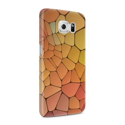 Skal till Samsung Galaxy S6 - Skifferstenar - Gul