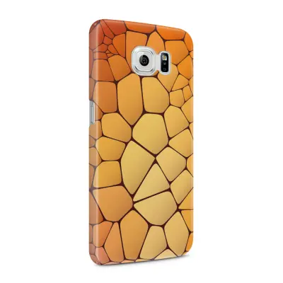 Skal till Samsung Galaxy S6 - Skifferstenar - Orange