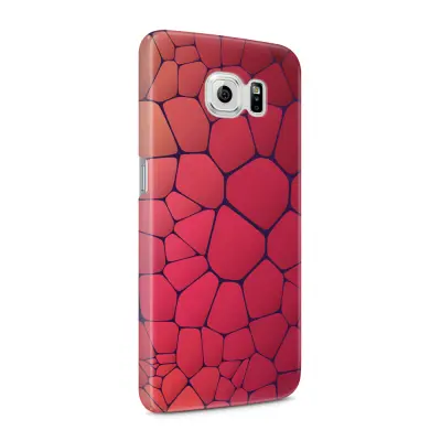 Skal till Samsung Galaxy S6 - Skifferstenar - Röd
