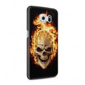Skal till Samsung Galaxy S6 - Skull on fire