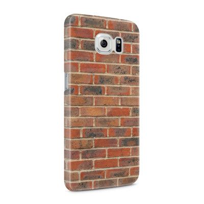 Skal till Samsung Galaxy S6 - Tegel - Röd