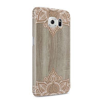 Skal till Samsung Galaxy S6 - Trä - Mandala