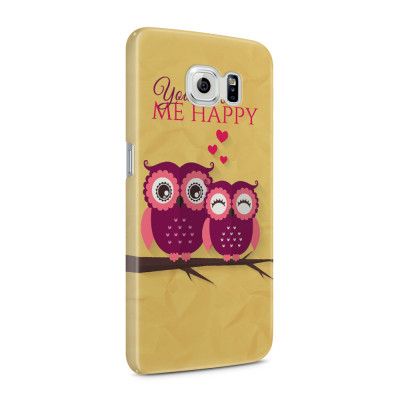 Skal till Samsung Galaxy S6 - Ugglor - You make me happy