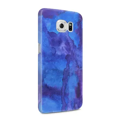 Skal till Samsung Galaxy S6 - Vattenfärg - Blå