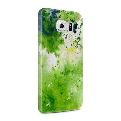 Skal till Samsung Galaxy S6 - Vattenfärg - Grön