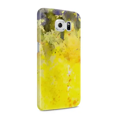 Skal till Samsung Galaxy S6 - Vattenfärg - Gul