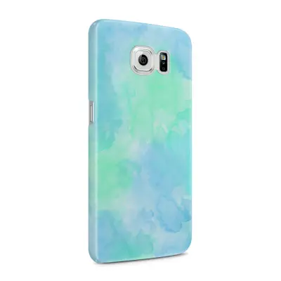 Skal till Samsung Galaxy S6 - Vattenfärg - Ljusblå