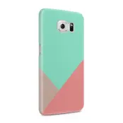 Skal till Samsung Galaxy S6 - Vinklar - Turkos/Rosa