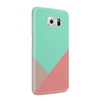 Skal till Samsung Galaxy S6 - Vinklar - Turkos/Rosa