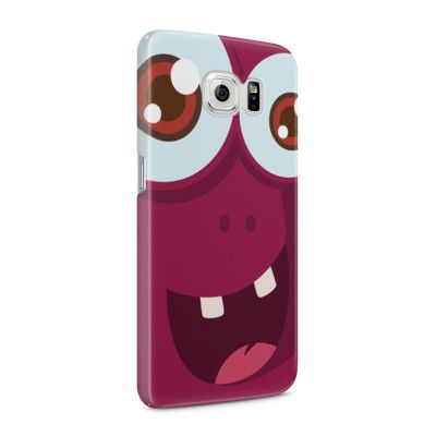 Skal till Samsung Galaxy S6 - Vinrött monster