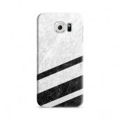Skal till Samsung Galaxy S6 - White Striped Marble