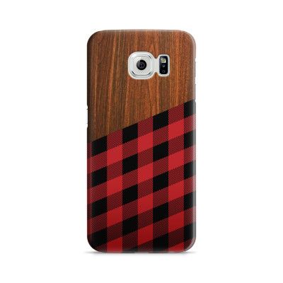 Skal till Samsung Galaxy S6 - Wooden Lumberjack B