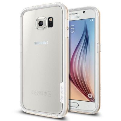 SPIGEN Neo Hybrid EX Bumper Skal till Samsung Galaxy S6 - Gold