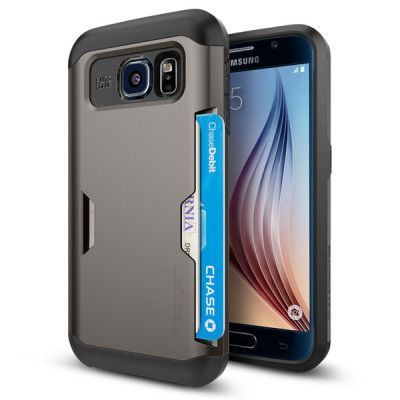 SPIGEN Slim Armor CS Skal till Samsung Galaxy S6 - Gunmetal