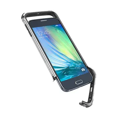 X-Doria Aluminium Bumper Defense Gear Skal till Samsung Galaxy S6 - Silver