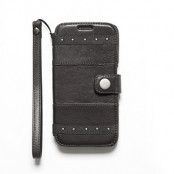 Zenus Bohamian Äkta läder Plånboksfodral till Samsung Galaxy S6 - Grå
