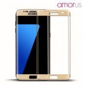 Amorus Skärmskydd i härdat glas till Samsung Galaxy S7 Edge - Guld