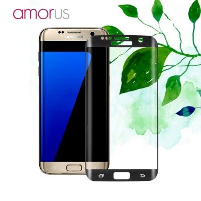 Amorus Skärmskydd i härdat glas till Samsung Galaxy S7 Edge - Svart