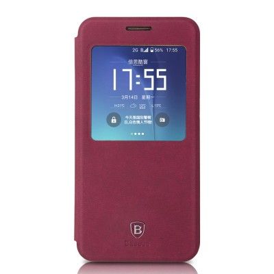 BASEUS Terse Series Smart APP View fodral till Samsung Galaxy S7 Edge - Röd