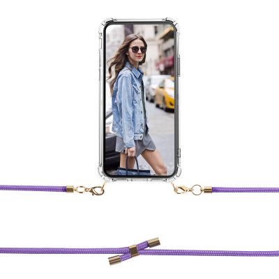 Boom Galaxy S7 Edge mobilhalsband skal - Rope Purple