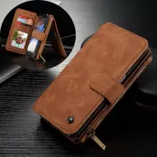 Caseme Plånboksfodral av läder till Samsung Galaxy S7 Edge - Brun