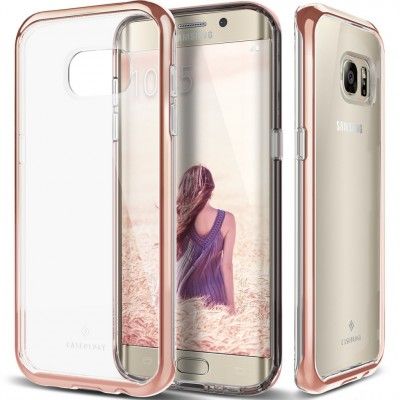 Caseology Skyfall Series Skal till Samsung Galaxy S7 Edge - Rose Gold