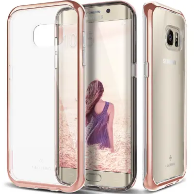 Caseology Skyfall Series Skal till Samsung Galaxy S7 Edge - Rose Gold