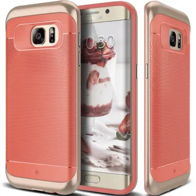 Caseology Wavelength Series Skal till Samsung Galaxy S7 Edge - Rosa