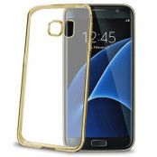 Celly Laser Cover till Samsung Galaxy S7 Edge - Guld
